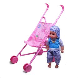 Toys-shop Choice Toys 16Inc Doll With Iron Baby Cart And IC JH015406 6990317154067