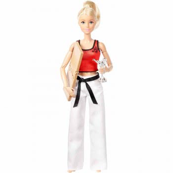 Mattel Barbie Νέες Αμέτρητες Κινήσεις - Αθλήτρια Καράτε DVF68 / DWN39 887961385496