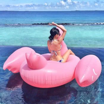 OEM Giant Pink Flamingo Pool Float Inflatable 65232 680596850076
