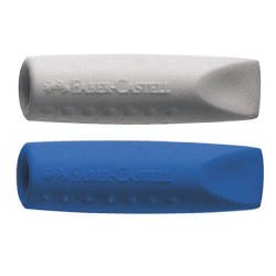 Faber-Castell Σετ 2 Γόμες Καπάκι Φούξια-Γκρι/Μπλε-Γκρι 187001 4005401870012