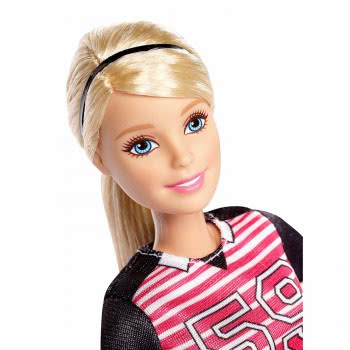 Mattel Barbie Made To Move Blonde Soccer Player DVF68 / DVF69 887961368161