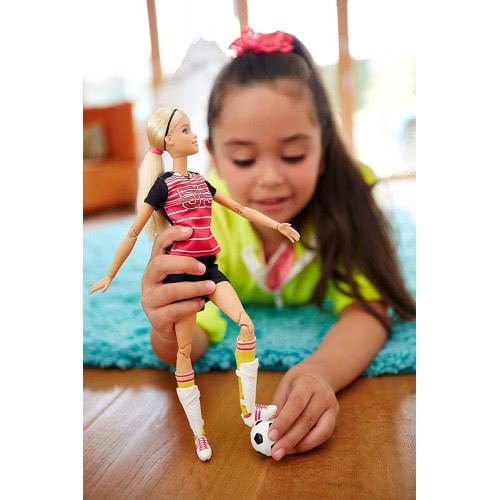 Mattel Barbie Νέες Αμέτρητες Κινήσεις - Ποδοσφαιρίστρια Με Ξανθά Μαλλιά DVF68 / DVF69 887961368161