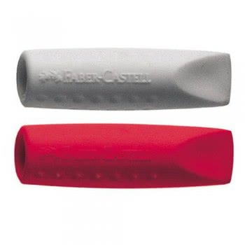 Faber-Castell Σετ 2 Γόμες Καπάκι Φούξια-Γκρι/Μπλε-Γκρι 187001 4005401870012