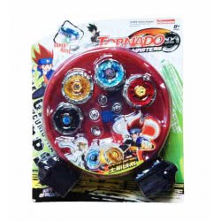 Toys-shop Choice Toys Tornado Metal Masters Σετ 4 Σβούρες Με Εκτοξευτή JK079851 6990317798513