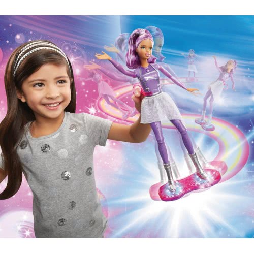 Mattel Barbie Star Light Adventure Lights & Sounds Hoverboarder Περιπέτεια Του Διαστήμα DLT23 887961266917