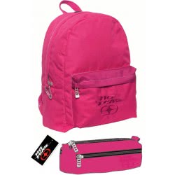 NO FEAR Σακίδιο Πλάτης Με Κασετίνα Classy Fuchsia 347-18033 5204549093829
