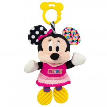 Clementoni Baby Baby Βρεφικό Παιχνίδι Minnie Χνουδωτό-Κουδουνίστρα Για 6+ Μηνών 1000-17164 8005125171644