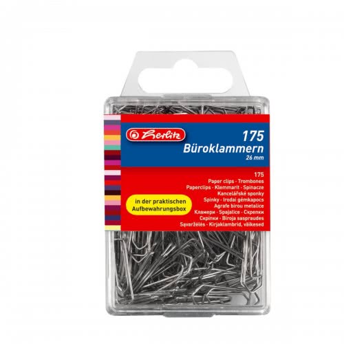 herlitz Συνδετήρες 175Τεμ 26Χιλιοστά 8760803 4008118760805
