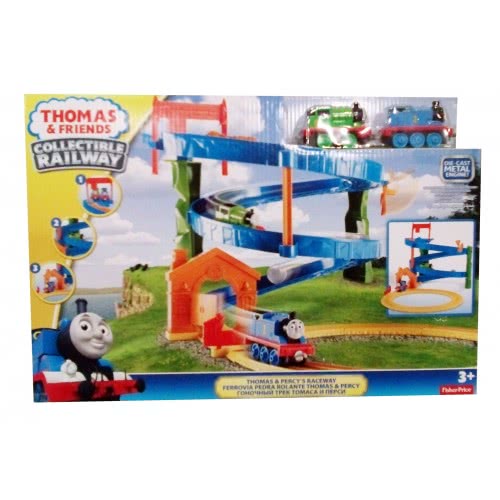 Mattel Τόμας Το Τρενάκι Σετ Με Τρένα Τόμας - Σιδηρόδρομος Με 2 Τρενάκια BHR97 746775346058