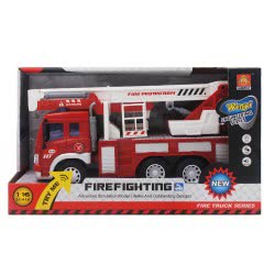 Toys-shop Choice Friction Fire Truck - Πυροσβεστικό Όχημα Κλιμακοφόρο Με Ήχο Και Φώτα JA059022 6990317590223