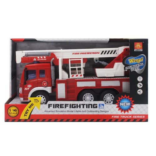 Toys-shop Choice Friction Fire Truck With Light And Sound JA059022 6990317590223