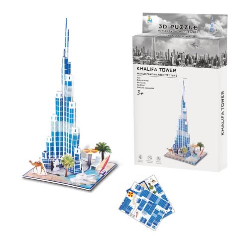 Toys-shop Choice Ji Qu Toys Παζλ 3D Μπουρτζ Χαλιφά - 37Τεμάχια JK081463 6990317814633