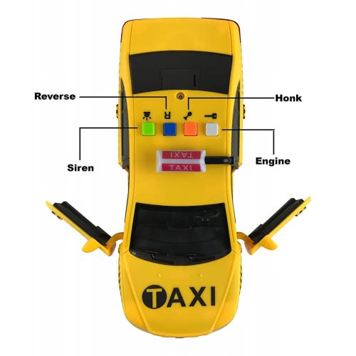 Toys-shop Choice Friction - Αυτοκίνητο Ταξι Με Ήχο Και Φώτα JA079348 6990317793488