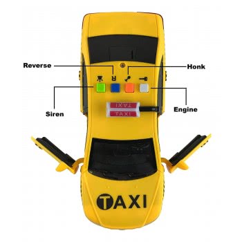 Toys-shop Choice Friction - Αυτοκίνητο Ταξι Με Ήχο Και Φώτα JA079348 6990317793488