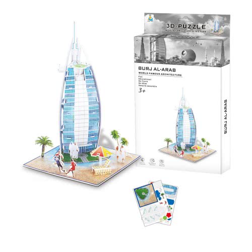 Toys-shop Choice Ji Qu Toys Παζλ 3D Μπουρτζ Αλ Αραμπ - 39Τεμάχια JK081464 6990317814640