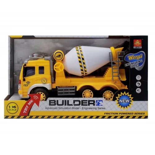 Toys-shop Choice Friction Truck - Cement Mixer With Sound And Light JA059025 6990317590254