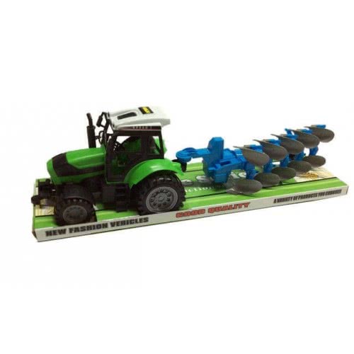 Toys-shop Choice Friction Truck - Farm Tractor With Plow JA062609 6990317626090