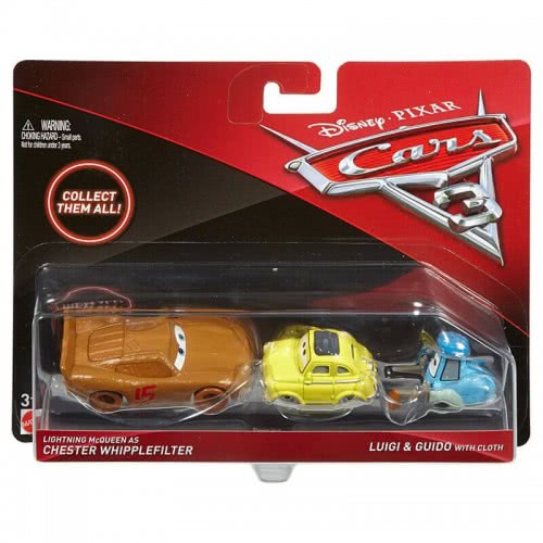 Mattel Disney/Pixar Cars 3 Chestrer Whipplefilter - Luigi And Guido Αυτοκινητάκια Σετ DXV99 / DXW00 887961403787
