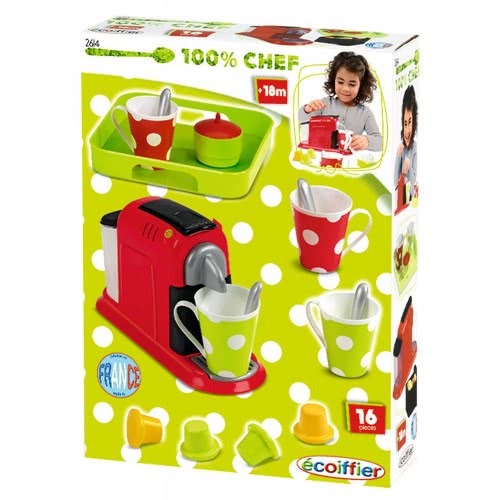 ecoiffier Espresso Machine With Accessories 2614 3280250026143
