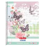 herlitz Spiral Pad A4 Ladylike 80 Sheet Ruled With Margin 3 Assorted Motifs 11232584 4008110444055