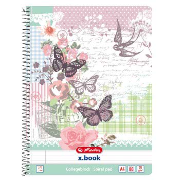 herlitz Σπιράλ A4 Ladylike 80 Φύλλα 1Τεμάχιο Σε 3 Σχέδια 11232584 4008110444055