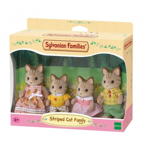 Epoch Sylvanian Families: Οικογένεια Striped Cat 5180 5054131051801