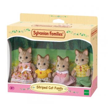 Epoch Sylvanian Families: Οικογένεια Striped Cat 5180 5054131051801