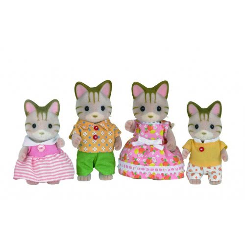 Epoch Sylvanian Families: Οικογένεια Striped Cat 5180 5054131051801