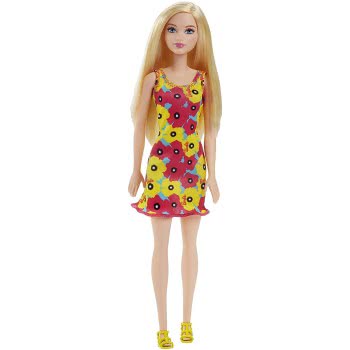 Mattel Barbie Μοντέρνα Φορέματα-Κίτρινο Φόρεμα, Ξανθιά Κούκλα T7439 / DVX87 887961377156