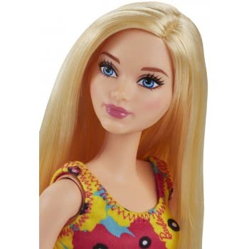 Mattel Barbie Μοντέρνα Φορέματα-Κίτρινο Φόρεμα, Ξανθιά Κούκλα T7439 / DVX87 887961377156