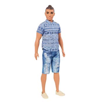 Mattel Barbie Ken Fashionistas No.13 Distressed Denim DWK44 / FNJ38 887961593587