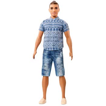 Mattel Barbie Ken Fashionistas No.13 Distressed Denim DWK44 / FNJ38 887961593587