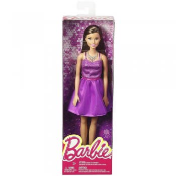 Mattel Barbie Modern Dress With Accessories, Purple Dress Brunette Doll T7580 / DGX81 887961204872