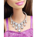 Mattel Barbie Μοντέρνα Φορέματα Με Αξεσουάρ, Ροζ Φόρεμα, Καστανή Κούκλα T7580 / DGX81 887961204872