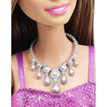 Mattel Barbie Μοντέρνα Φορέματα Με Αξεσουάρ, Ροζ Φόρεμα, Καστανή Κούκλα T7580 / DGX81 887961204872