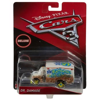 Mattel Disney/Pixar Cars 3 Deluxe Dr. Damage Vehicle DXV90 / DXV93 887961403541