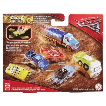 Mattel Disney/Pixar Cars 3 Crazy 8 Vehicles, Faregame DYB03 / DYB09 887961407136