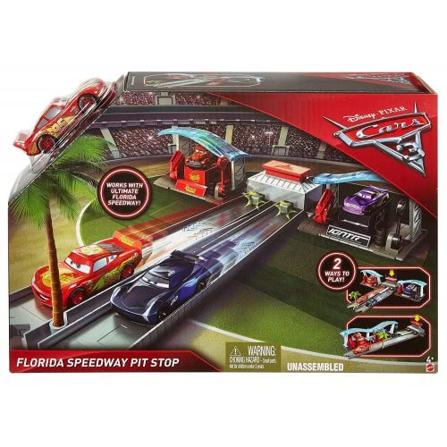 Mattel Disney Pixar Cars 3 Florida Speedway Pit Stop Σετ Παιχνιδιού DVT46 / FBH01 887961431001