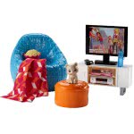 Mattel Barbie Dining Set And Kitten: Movie Night DVX44 / DVX46 887961376715