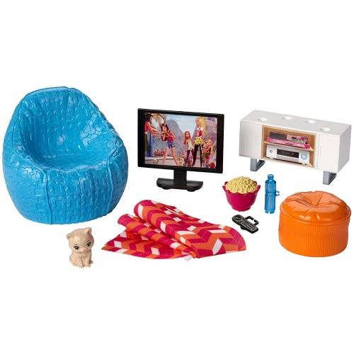 Mattel Barbie Έπιπλα Εσωτερικού Χώρου: Movie Night DVX44 / DVX46 887961376715
