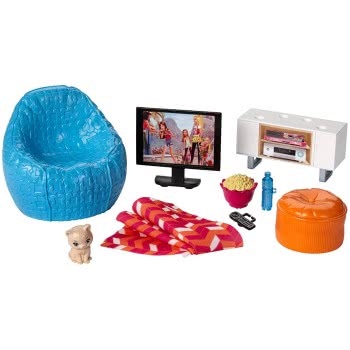 Mattel Barbie Έπιπλα Εσωτερικού Χώρου: Movie Night DVX44 / DVX46 887961376715