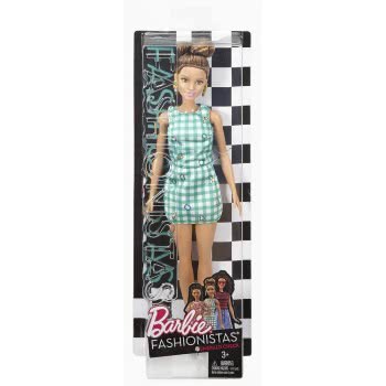 Mattel Barbie Fashionistas Emerald Check Αυθεντική Κούκλα FBR37 / DVX72 887961377002