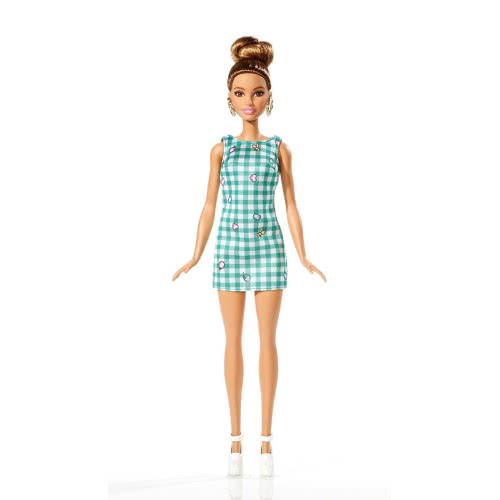 Mattel Barbie Fashionistas Emerald Check Αυθεντική Κούκλα FBR37 / DVX72 887961377002