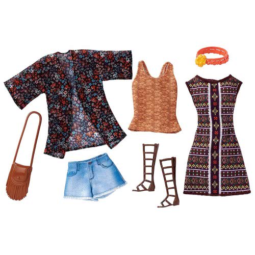 Mattel Barbie Fashions Ρούχα Μόδας Boho, Σετ Των 2 FCT81 / DWG40 887961380958