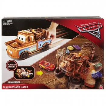 Mattel Disney/Pixar Cars 3 Transforming Mater Playset FCW03 / FCW05 887961460711