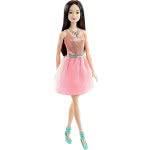 Mattel Barbie Μοντέρνα Φορέματα Με Αξεσουάρ, Κοραλί Φόρεμα, Μελαχρινή Κούκλα T7580 / DGX83 887961204896