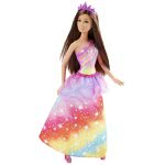 Mattel Κούκλα Barbie Πριγκίπισσα - Φόρεμα Με Ουράνιο Τόξο DHM49 / DHM52 887961216974