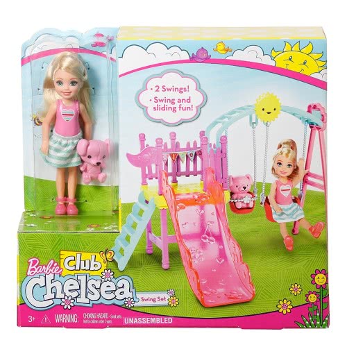 Mattel Barbie Club Τσέλσι - Σετ Κούνια Με Κούκλα DWJ45 / DWJ46 887961382686