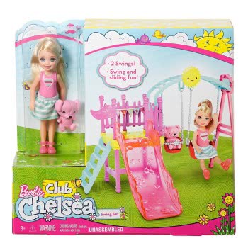Mattel Barbie Club Chelsie - Swingset Playset With Doll DWJ45 / DWJ46 887961382686