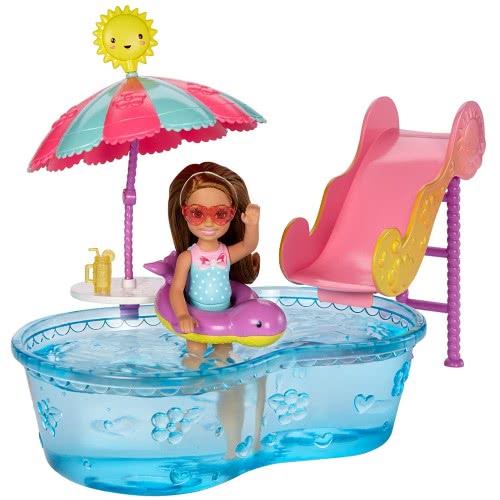 Mattel Barbie Club Τσέλσι - Σετ Πισίνα Με Κούκλα DWJ45 / DWJ47 887961382679
